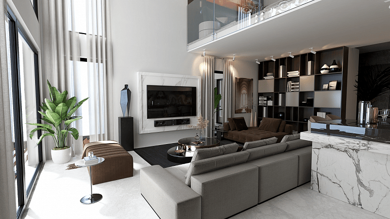3-комнатные апартаменты 150 м² с большой террасой 45 м² в 5 минутах от пляжа - фото № 13