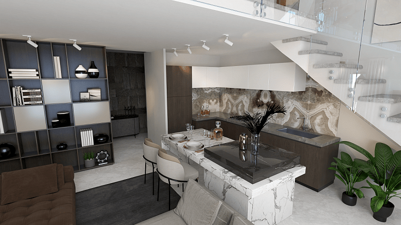 3-комнатные апартаменты 150 м² с большой террасой 45 м² в 5 минутах от пляжа - фото № 18
