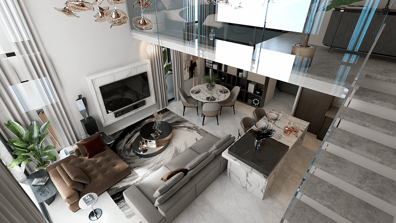 3-комнатные апартаменты 150 м² с большой террасой 45 м² в 5 минутах от пляжа - фото № 28