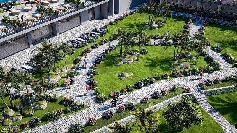 2-комнатные апартаменты 69 м² + 12 м² участка земли в 10 минутах от пляжа - фото № 26
