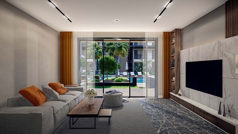 Студия 40м2 с садом 14м2 и террасой 14м2 - фото № 14
