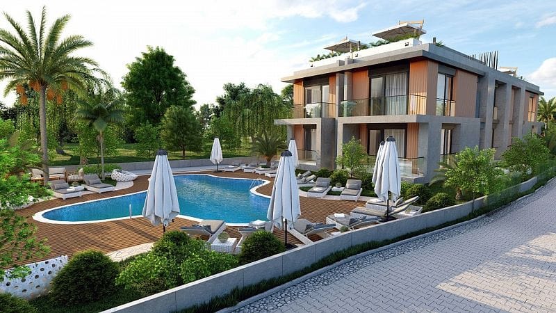2-комнатные апартаменты 49 м² с террасой на крыше в уютном комплексе в Алсанджаке - фото № 4