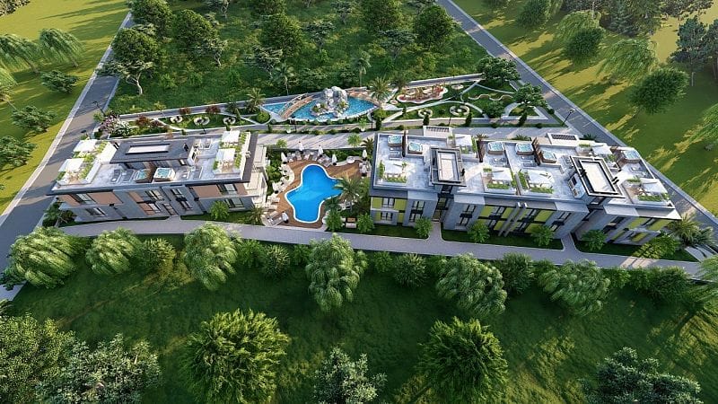 2-комнатные апартаменты 49 м² с террасой на крыше в уютном комплексе в Алсанджаке - фото № 7