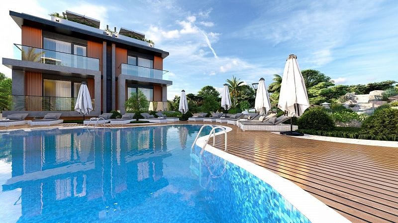 2-комнатные апартаменты 49 м² с террасой на крыше в уютном комплексе в Алсанджаке - фото № 10