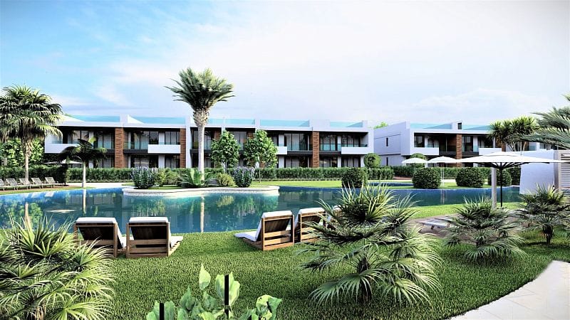 Студия 40 м2 с террасой и садом в красивом и современном комплексе рядом с морем - фото № 4