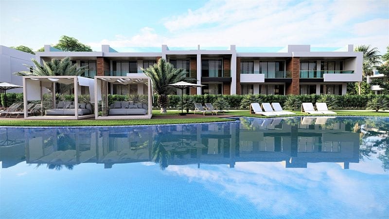 Студия 40 м2 с террасой и садом в красивом и современном комплексе рядом с морем - фото № 7