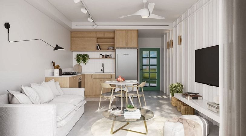 3-комнатные апартаменты 71 м² с террасой 50м2 Penthouse в новом комплексе в Лапте - фото № 10
