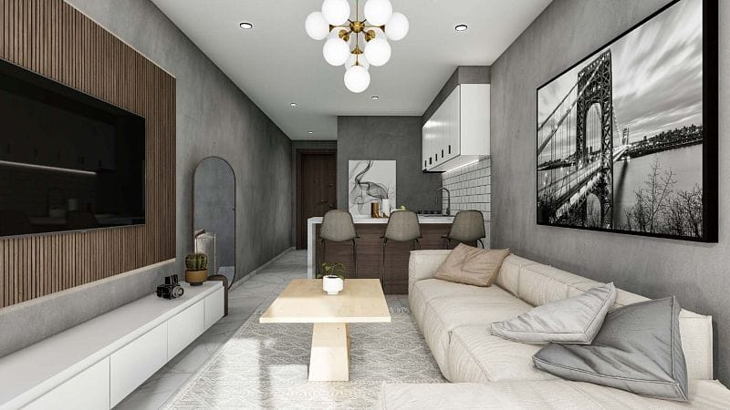 2-комнатные апартаменты loft 78 м2 с видом на море - фото № 43