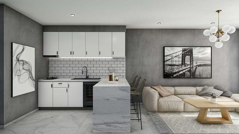 2-комнатные апартаменты loft 78 м2 с видом на море - фото № 44