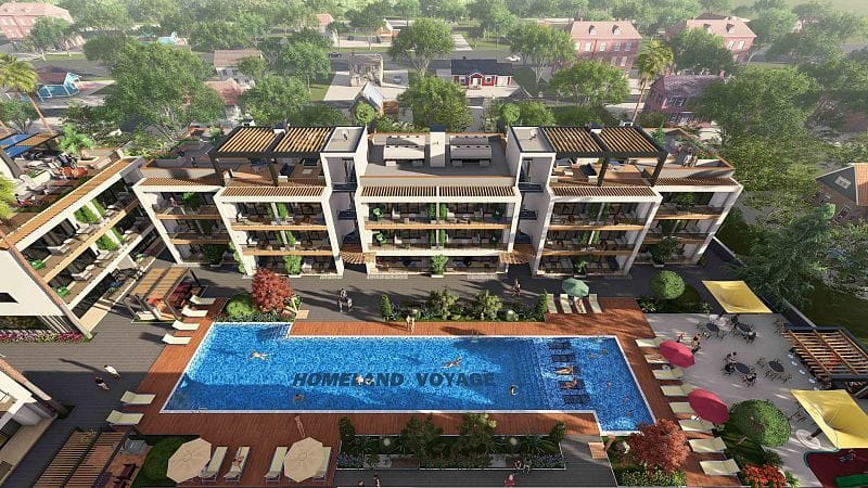 Студия 45 м2 в новом комплексе в Искеле - фото № 9