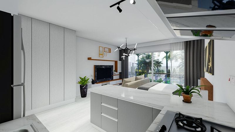 Студия 38м2 с террасой 11 м2 - фото № 4