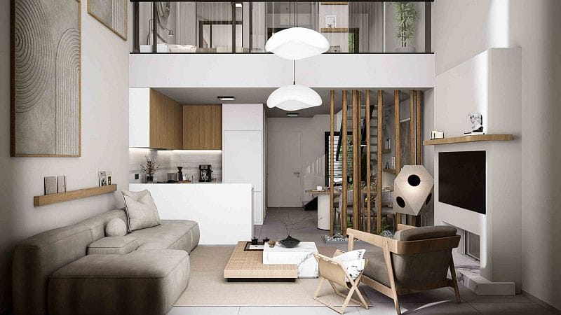 2-комнатные апартаменты loft 80м2 с террасой 12м2 - фото № 28
