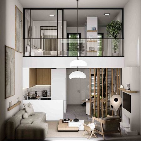 2-комнатные апартаменты loft 80м2 с террасой 12м2 - фото № 29
