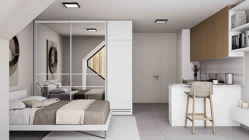 Студия penthouse 50м2 с террасой на крыше 45м2 - фото № 32
