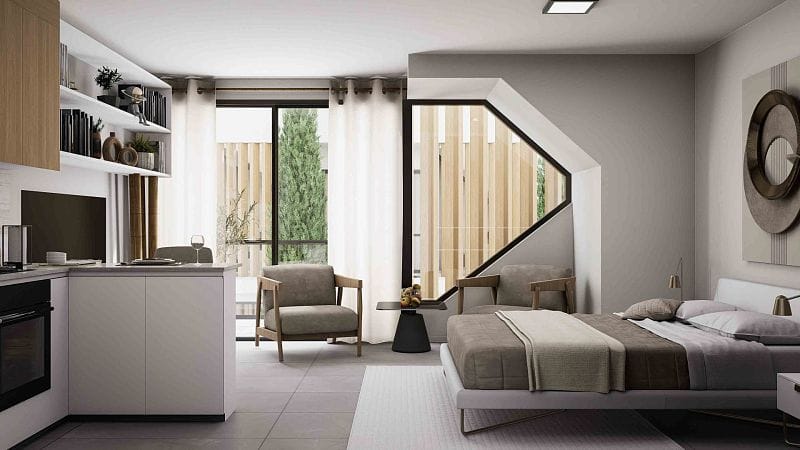 Студия penthouse 50м2 с террасой на крыше 45м2 - фото № 34