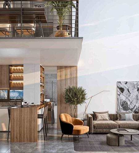 2-комнатные апартаменты loft 83 м² с террасой 12 м² - фото № 11