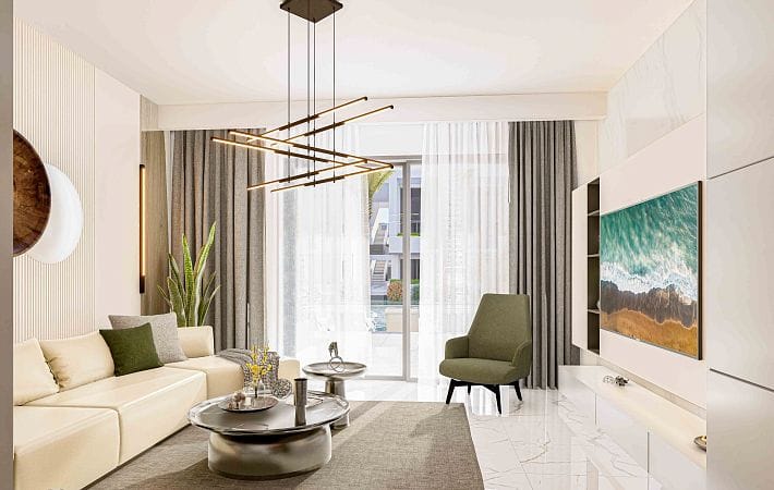 Студия 54 м² с террасой 8 м² в курортном комплексе - фото № 38