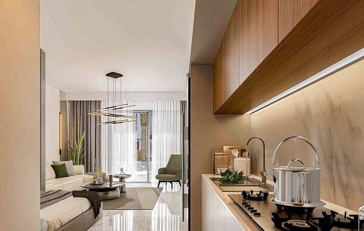 Студия 54 м² с террасой 8 м² в курортном комплексе - фото № 42