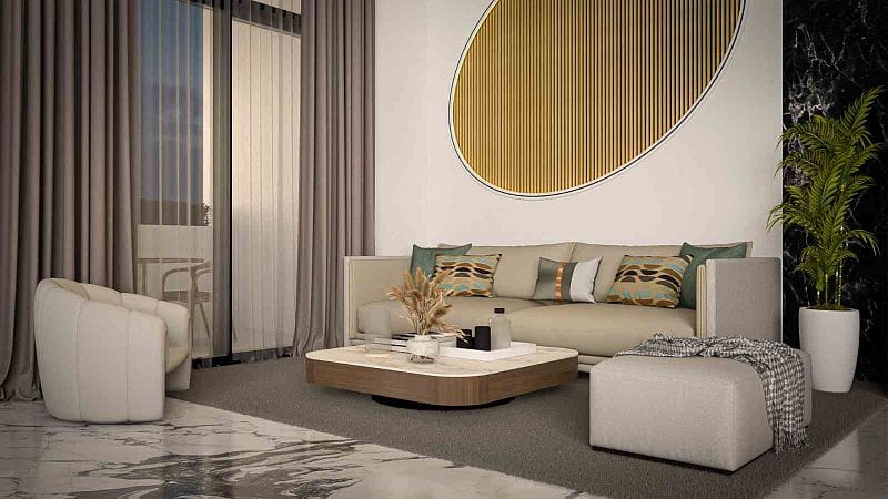 2-комнатные апартаменты 87 м² с террасой 14 м² в курортном комплексе - фото № 39