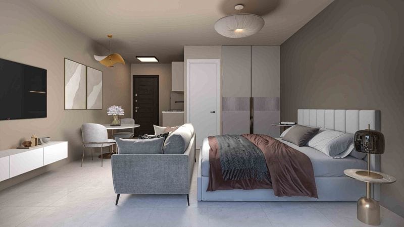 Студия 42 м² в комплексе с частным пляжем - фото № 3