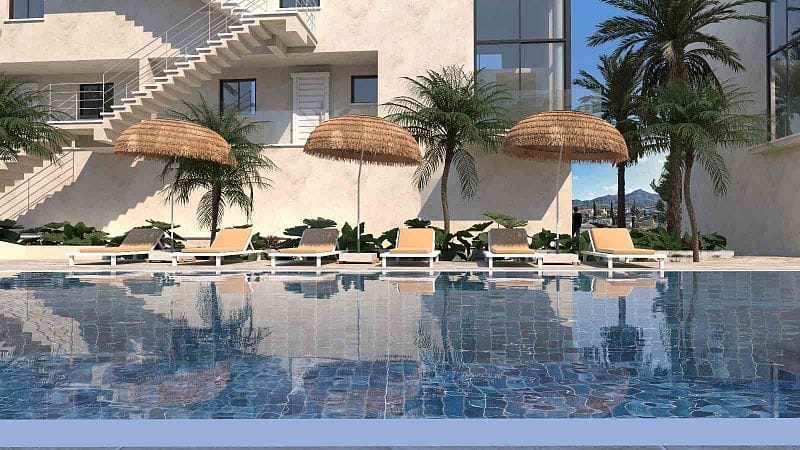 Студия 42 м² в комплексе с частным пляжем - фото № 19