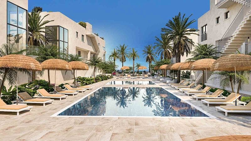 2-комнатные апартаменты 52 м² в комплексе с частным пляжем - фото № 1