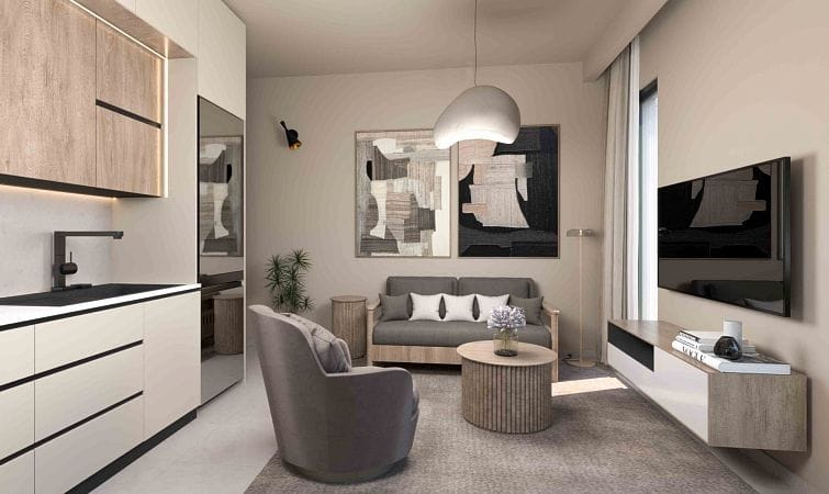 2-комнатные апартаменты 52 м² в комплексе с частным пляжем - фото № 3