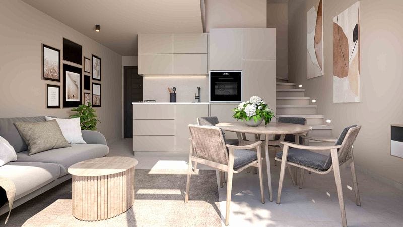 2-комнатный пентхаус loft 87 м² с двумя террасами в комплексе с частным пляжем - фото № 2