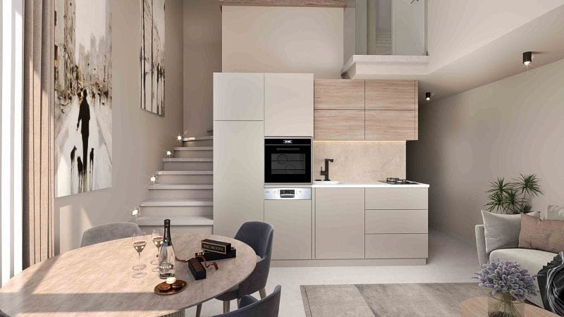 3-комнатный пентхаус loft 106 м² с двумя террасами в комплексе с частным пляжем - фото № 3