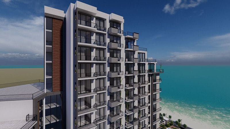 Студия 50 м² с видом на море в масштабном курортном комплексе в Газиверене - фото № 2