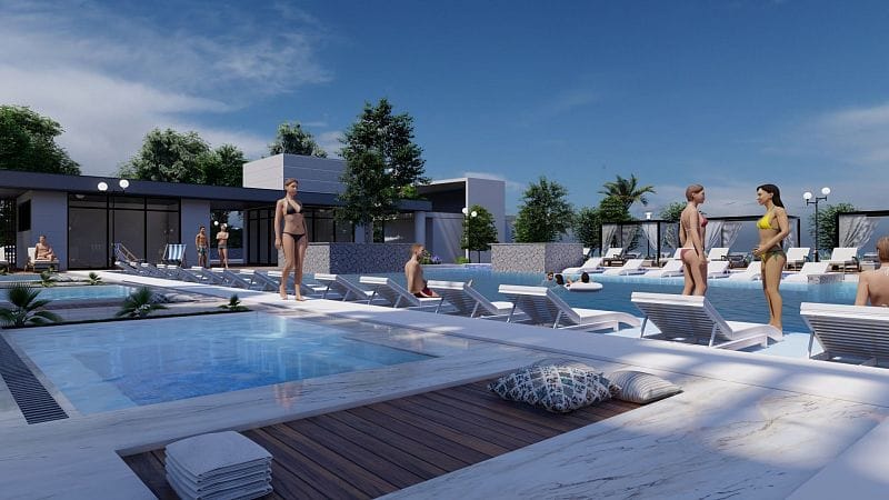 Студия 50 м² с видом на море в масштабном курортном комплексе в Газиверене - фото № 6