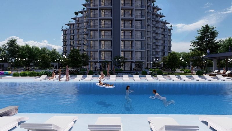 Студия 50 м² с видом на море в масштабном курортном комплексе в Газиверене - фото № 8