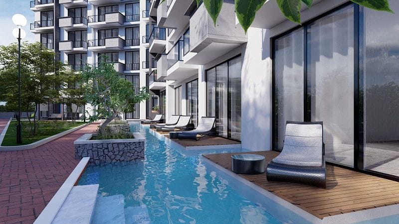 Студия 50 м² с видом на море в масштабном курортном комплексе в Газиверене - фото № 13
