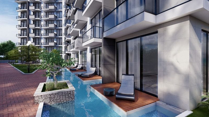 Студия 50 м² с видом на море в масштабном курортном комплексе в Газиверене - фото № 14