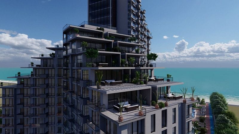 Студия 50 м² с видом на море в масштабном курортном комплексе в Газиверене - фото № 15