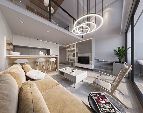 2-комнатные апартаменты loft 75 м² в комплексе с частным пляжем - фото № 6