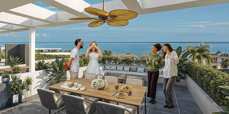 2-комнатные апартаменты 90 м² с террасой в 100 метрах от пляжа - фото № 18