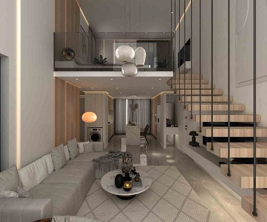 Апартаменты Loft 3+1 (223 м²) с тремя террасами в новом комплексе рядом с морем - фото № 17