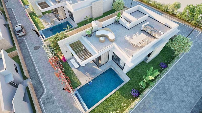 4-комнатная вилла 480 м² с бассейном 12 м² и террасой на крыше  - фото № 21