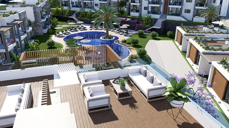 4-комнатные апартаменты 117 м² с террасой 11 м² с мебелью и техникой в Эсентепе - фото № 32