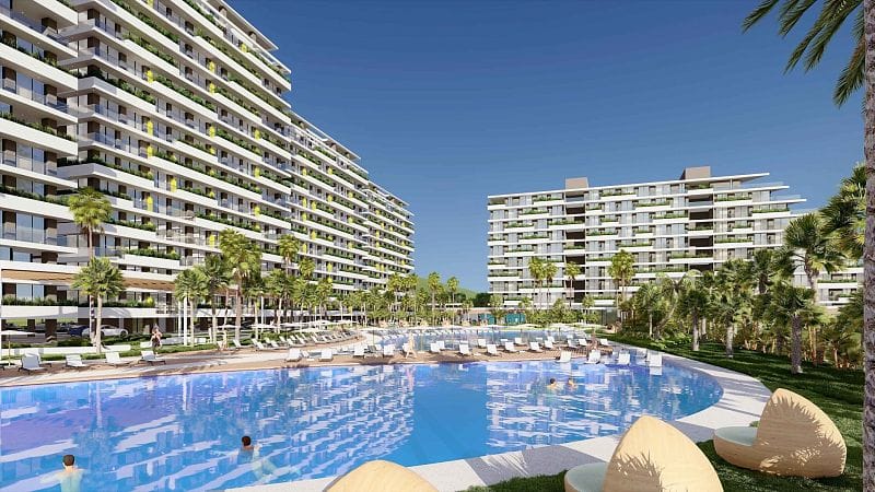 Студия 35 м² с балконом 10 м² в элитном комплексе в 600 метрах от пляжа - фото № 11