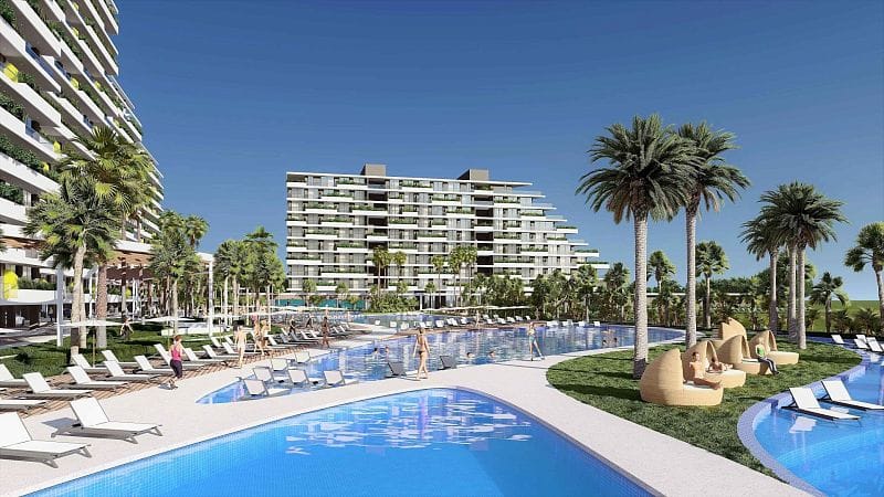 Студия 35 м² с балконом 10 м² в элитном комплексе в 600 метрах от пляжа - фото № 12