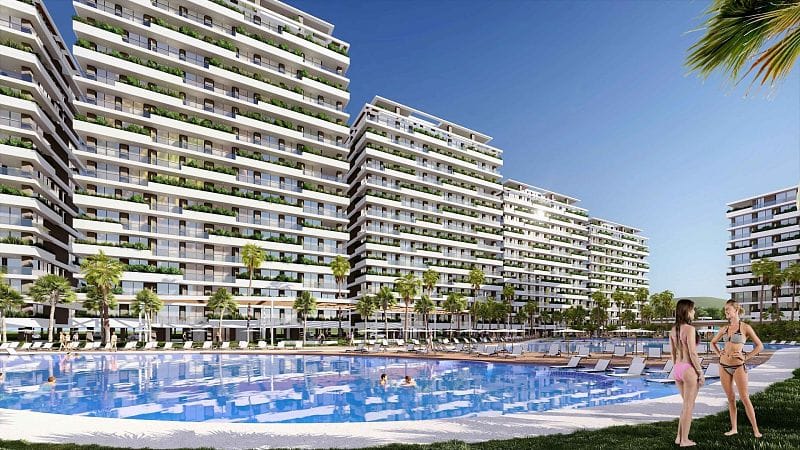 Студия 35 м² с балконом 10 м² в элитном комплексе в 600 метрах от пляжа - фото № 14