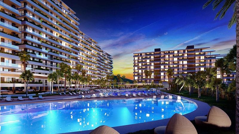 Студия 35 м² с балконом 10 м² в элитном комплексе в 600 метрах от пляжа - фото № 17