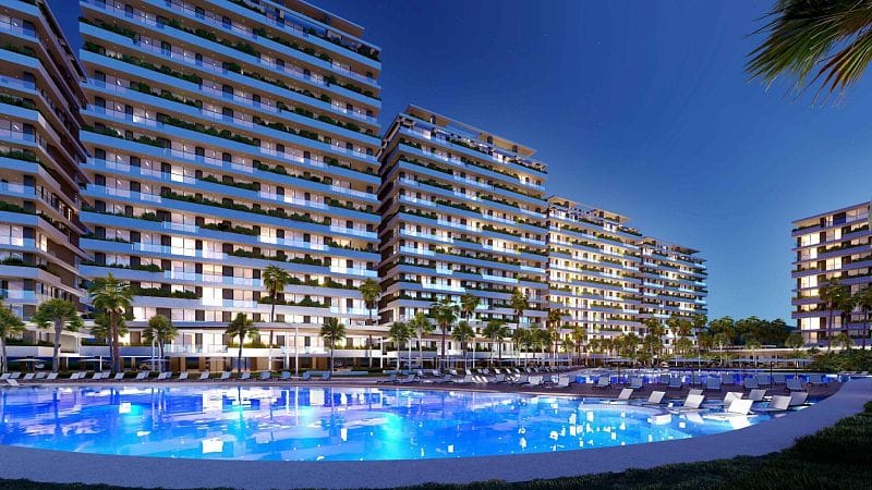 Студия 35 м² с балконом 10 м² в элитном комплексе в 600 метрах от пляжа - фото № 18