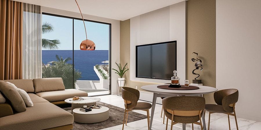 2-комнатные апартаменты 65 м² с террасой 13 м² в 50 метрах от моря! - фото № 6