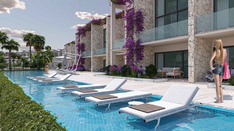 Студия пентхаус 43 м² с террасой на крыше 8 м² в роскошном комплексе у моря   - фото № 3