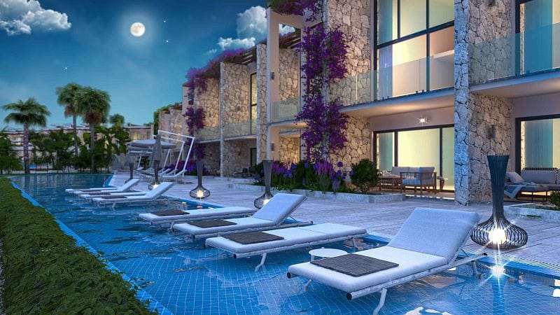 Студия пентхаус 43 м² с террасой на крыше 8 м² в роскошном комплексе у моря   - фото № 16