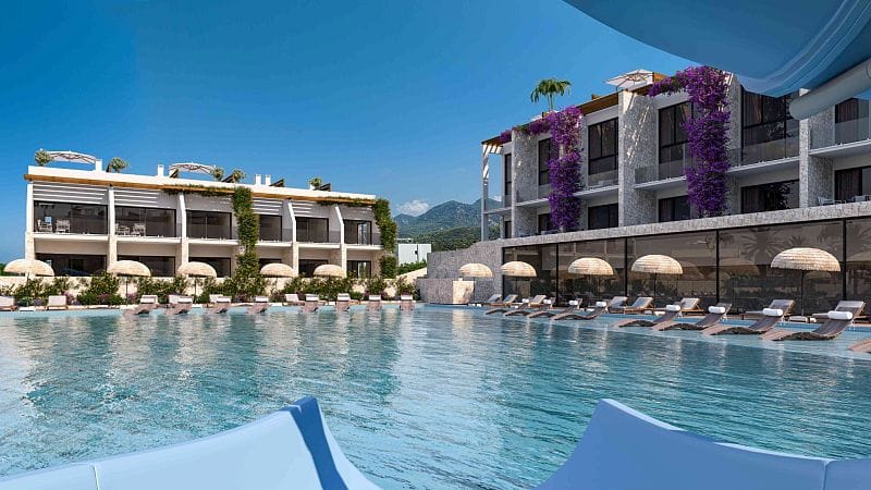 Студия 45 м² с террасой в роскошном комплексе у моря - фото № 1