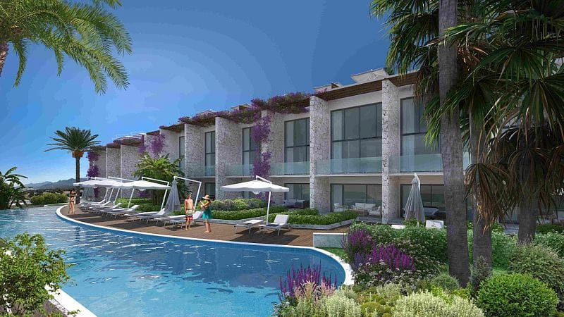2-комнатные апартаменты 60 м² с террасой 10 м² в роскошном комплексе с видом на море - фото № 1